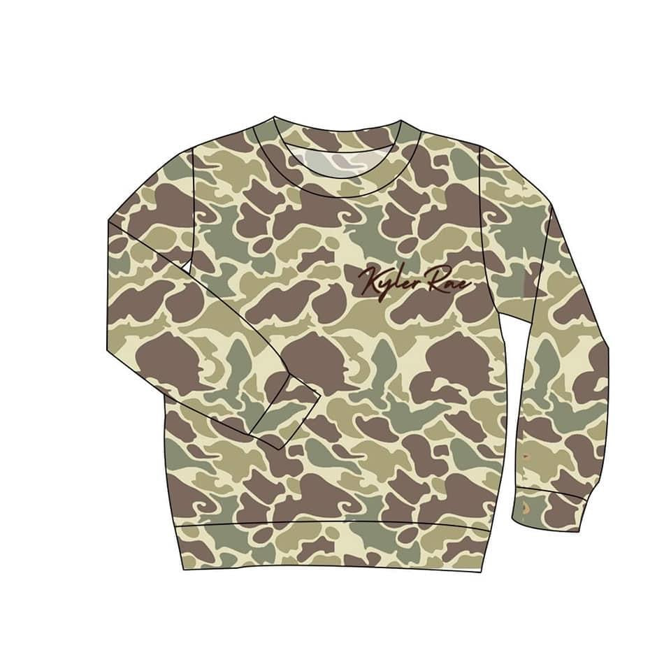 Adult camo pull over