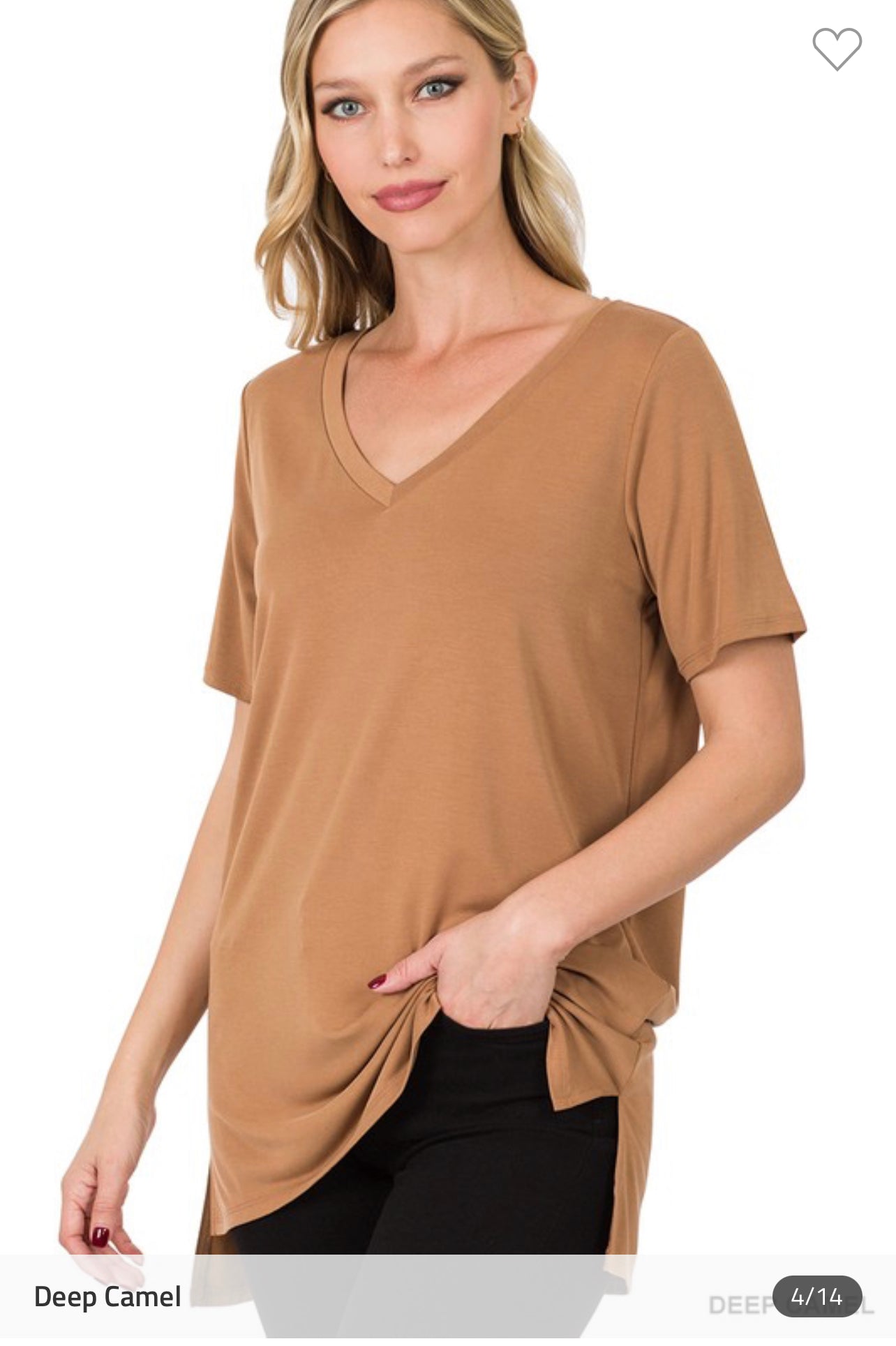 Butter soft v neck