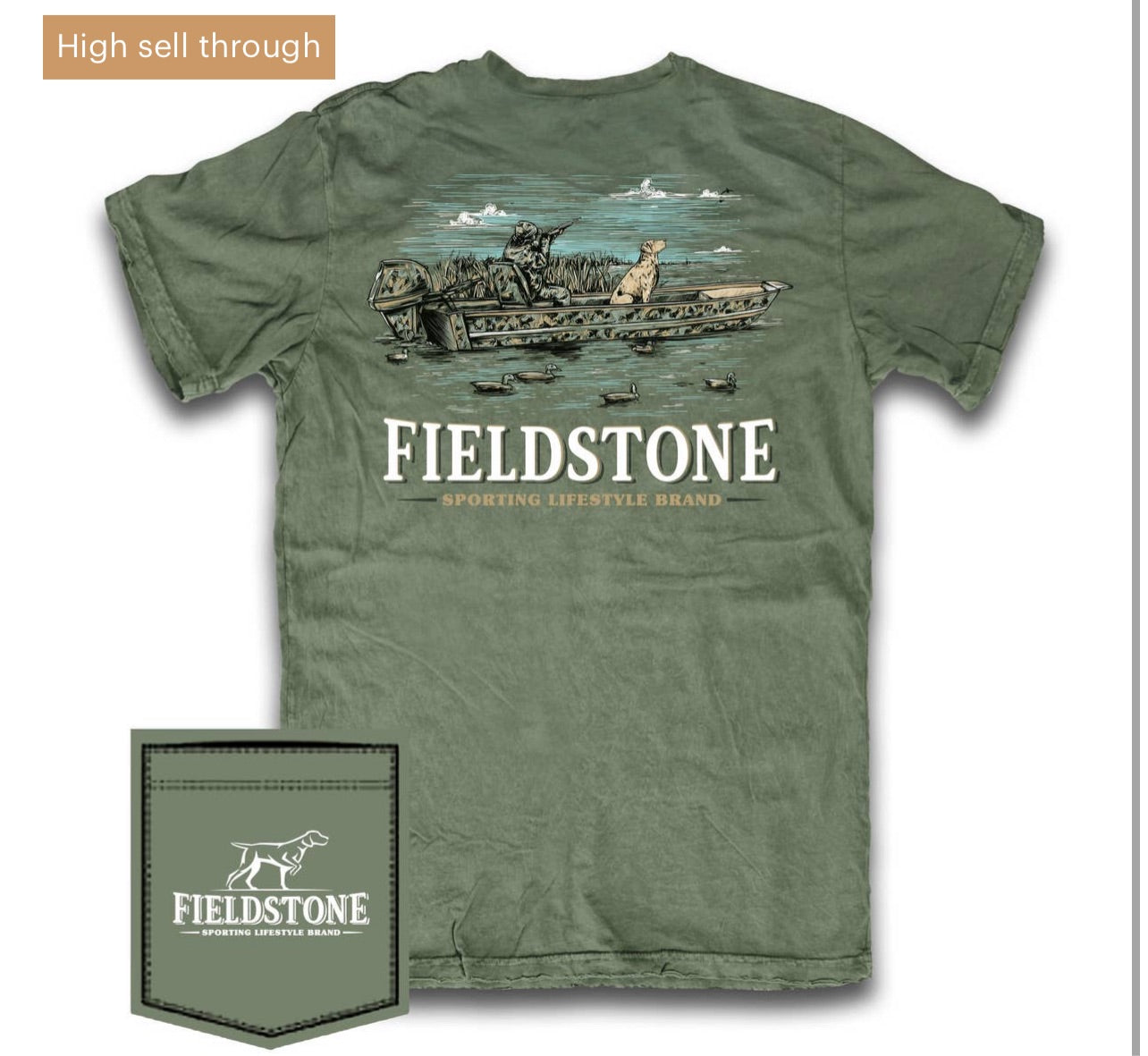 Fieldstone Duck Boat Tee