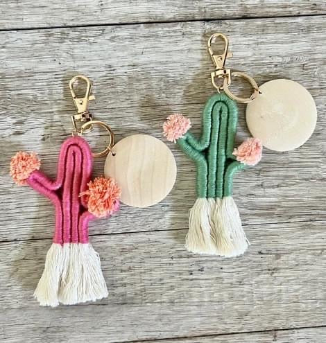 Cactus keychain