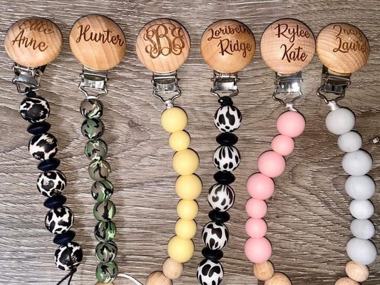 Personalized Pacifier Clips