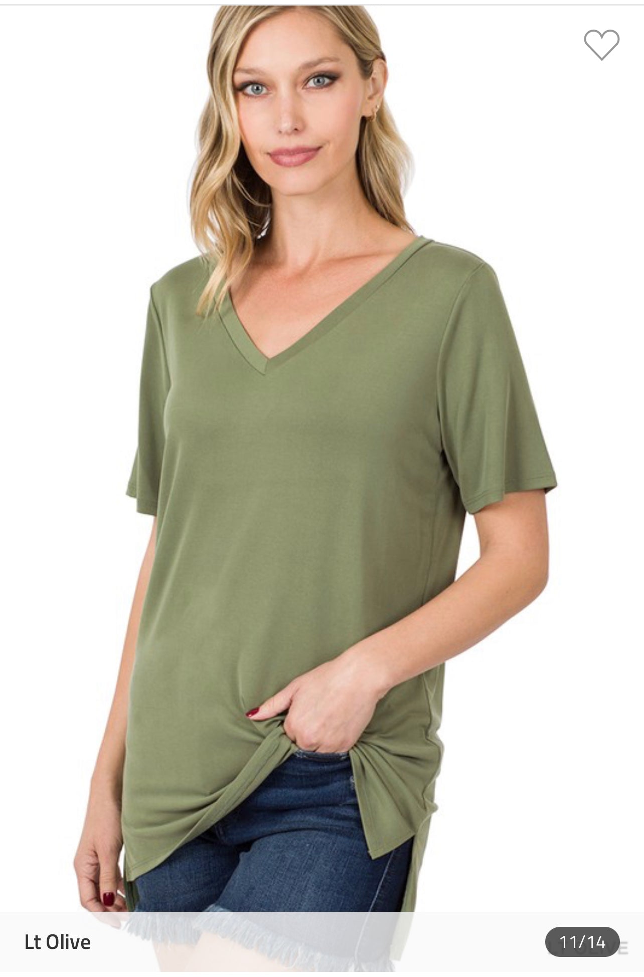 Butter soft v neck