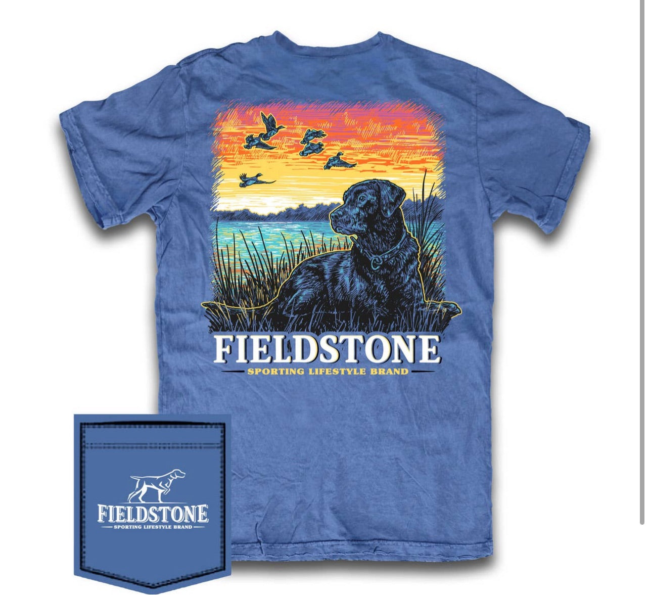 Fieldstone Lab sunset Tee